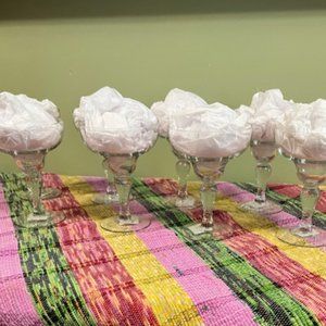 Libbey Martello Margarita Glasses Vintage NWT  Made in USA